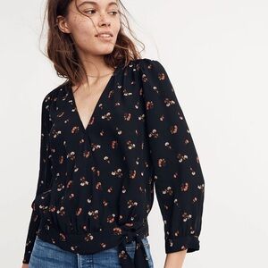 Madewell | Wrap Top in Flower Toss